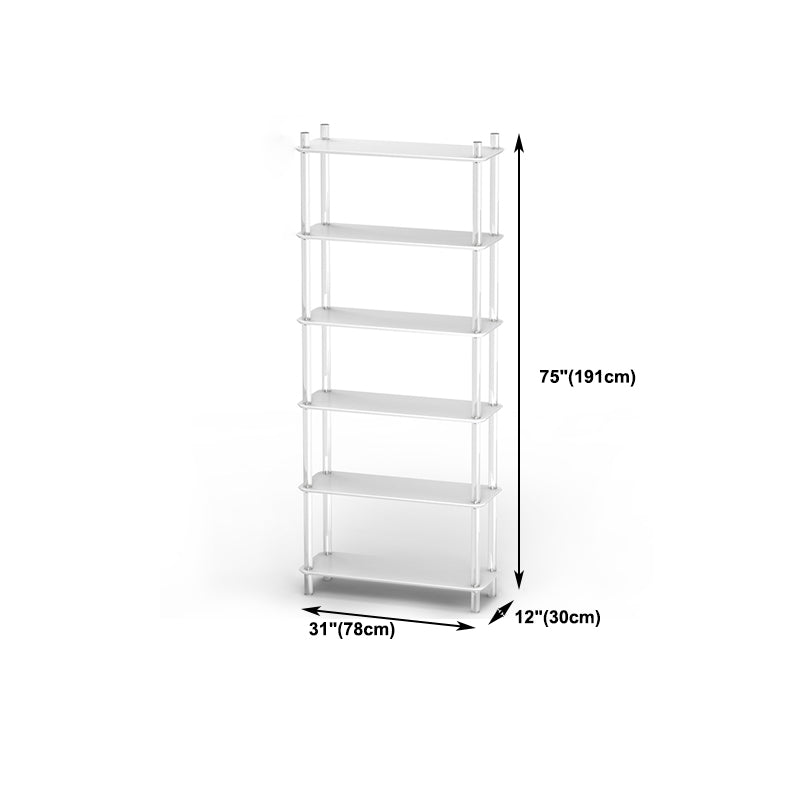 Acrylic Frame Bookshelf Open Storage Scandinavian Etagere Bookcase Clearhalo 'Bookcases' 'furn' 'furn_bookcases' 'Furniture' 'Office Furniture' 5498211