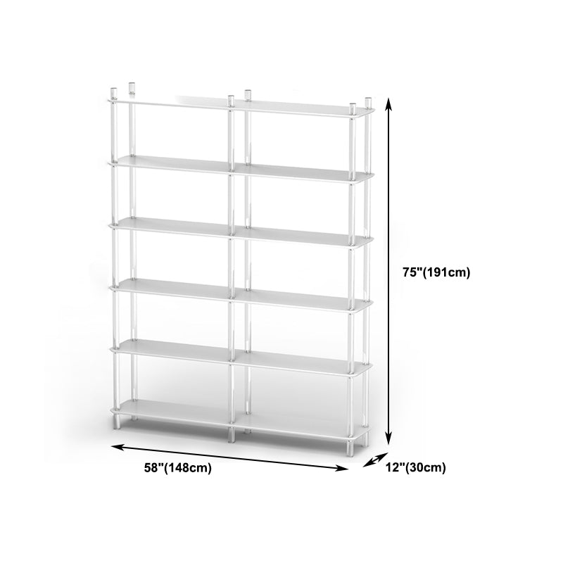 Acrylic Frame Bookshelf Open Storage Scandinavian Etagere Bookcase Clearhalo 'Bookcases' 'furn' 'furn_bookcases' 'Furniture' 'Office Furniture' 5498215