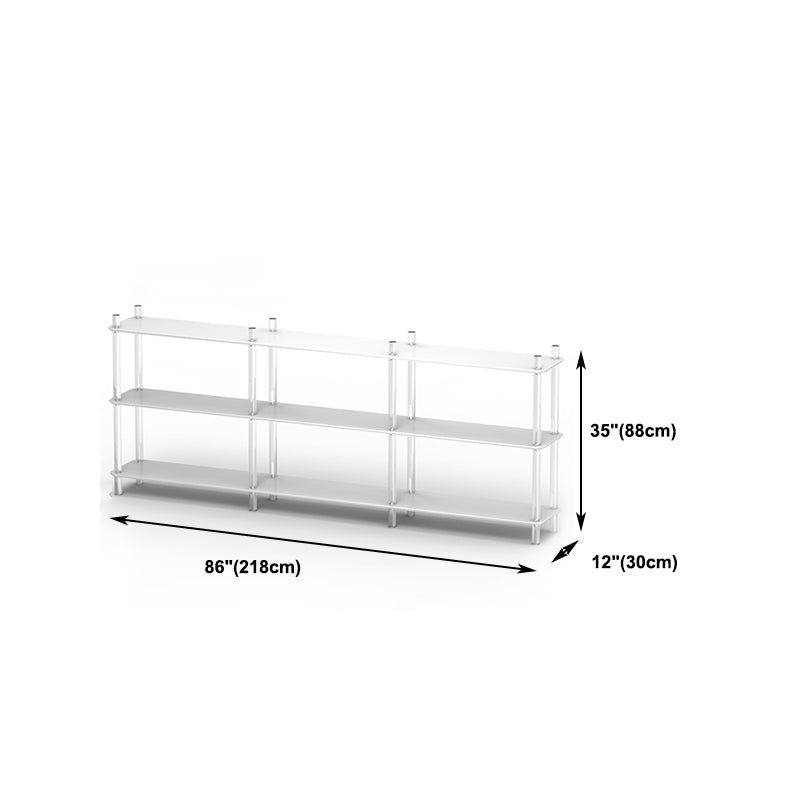 Acrylic Frame Bookshelf Open Storage Scandinavian Etagere Bookcase Clearhalo 'Bookcases' 'furn' 'furn_bookcases' 'Furniture' 'Office Furniture' 5498216