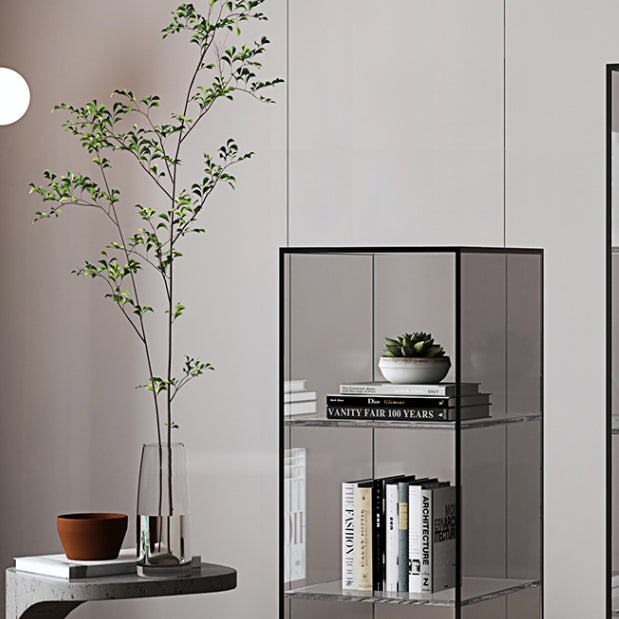 Closed Back Storage Bookshelf Scandinavian Standard Acrylic Bookcase Clearhalo 'Bookcases' 'furn' 'furn_bookcases' 'Furniture' 'Office Furniture' 5498256