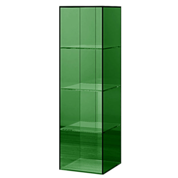 Closed Back Storage Bookshelf Scandinavian Standard Acrylic Bookcase 14"L x 14"W x 47"H Green Clearhalo 'Bookcases' 'furn' 'furn_bookcases' 'Furniture' 'Office Furniture' 5498257