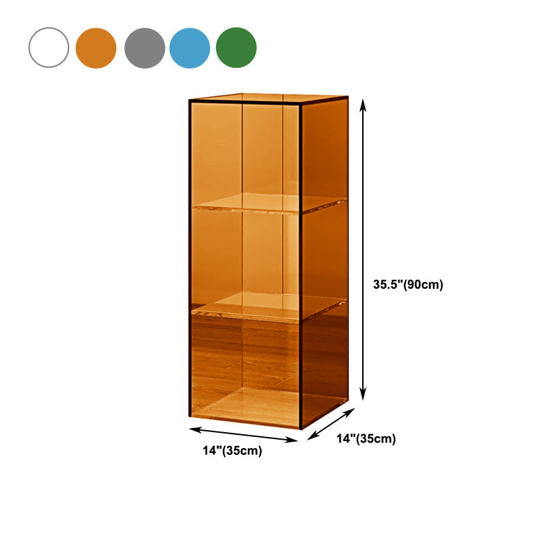 Closed Back Storage Bookshelf Scandinavian Standard Acrylic Bookcase Clearhalo 'Bookcases' 'furn' 'furn_bookcases' 'Furniture' 'Office Furniture' 5498262