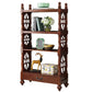 Rectangle Solid Wood Storage Bookshelf Nordic Study Room Bookcase 31.5"L x 11.8"W x 58.3"H Walnut Clearhalo 'Bookcases' 'furn' 'furn_bookcases' 'Furniture' 'Office Furniture' 5498266