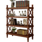 Rectangle Solid Wood Storage Bookshelf Nordic Study Room Bookcase 35.4"L x 14.2"W x 56.9"H Walnut Clearhalo 'Bookcases' 'furn' 'furn_bookcases' 'Furniture' 'Office Furniture' 5498272