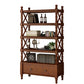 Rectangle Solid Wood Storage Bookshelf Nordic Study Room Bookcase Walnut Clearhalo 'Bookcases' 'furn' 'furn_bookcases' 'Furniture' 'Office Furniture' 5498273