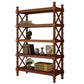 Rectangle Solid Wood Storage Bookshelf Nordic Study Room Bookcase 35.4"L x 14.2"W x 72.2"H Walnut Clearhalo 'Bookcases' 'furn' 'furn_bookcases' 'Furniture' 'Office Furniture' 5498277