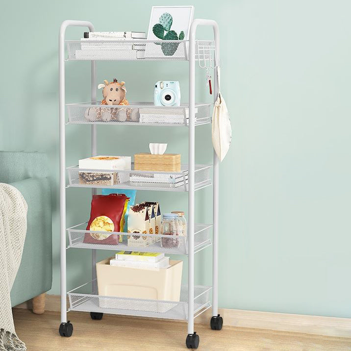 Modern Iron Bookcase, 10.5" W Geometric Bookshelf for Any Room