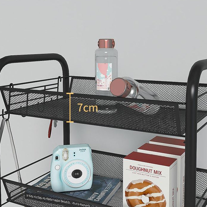 Modern Iron Bookcase, 10.5" W Geometric Bookshelf for Any Room