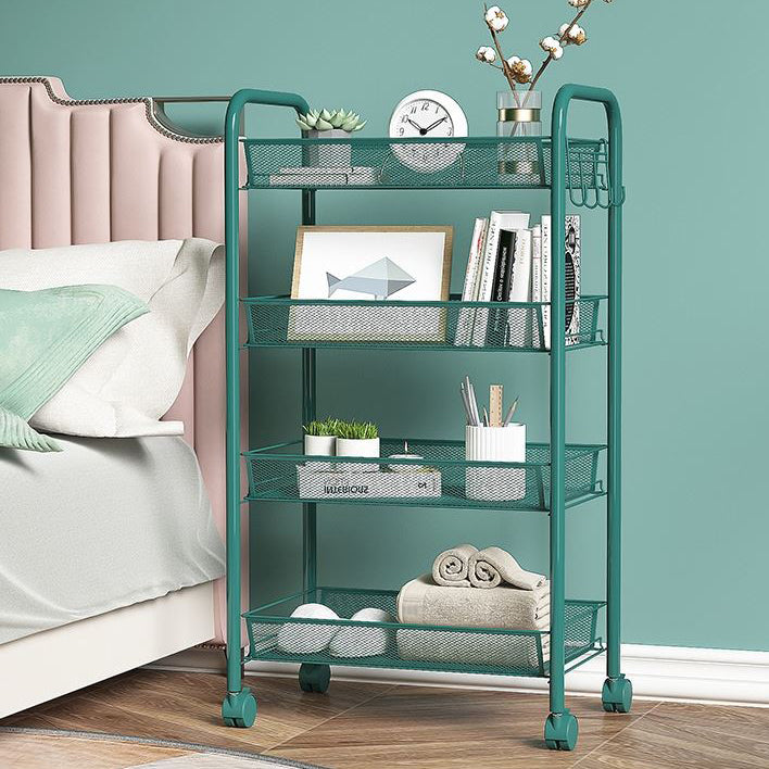 Modern Iron Bookcase, 10.5" W Geometric Bookshelf for Any Room