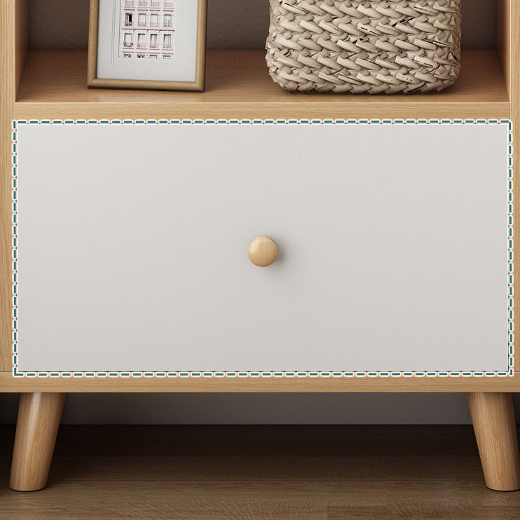 Bibliothèque en bois ouvert Modern Minimalist Home Living Room Bedroom Bibelle