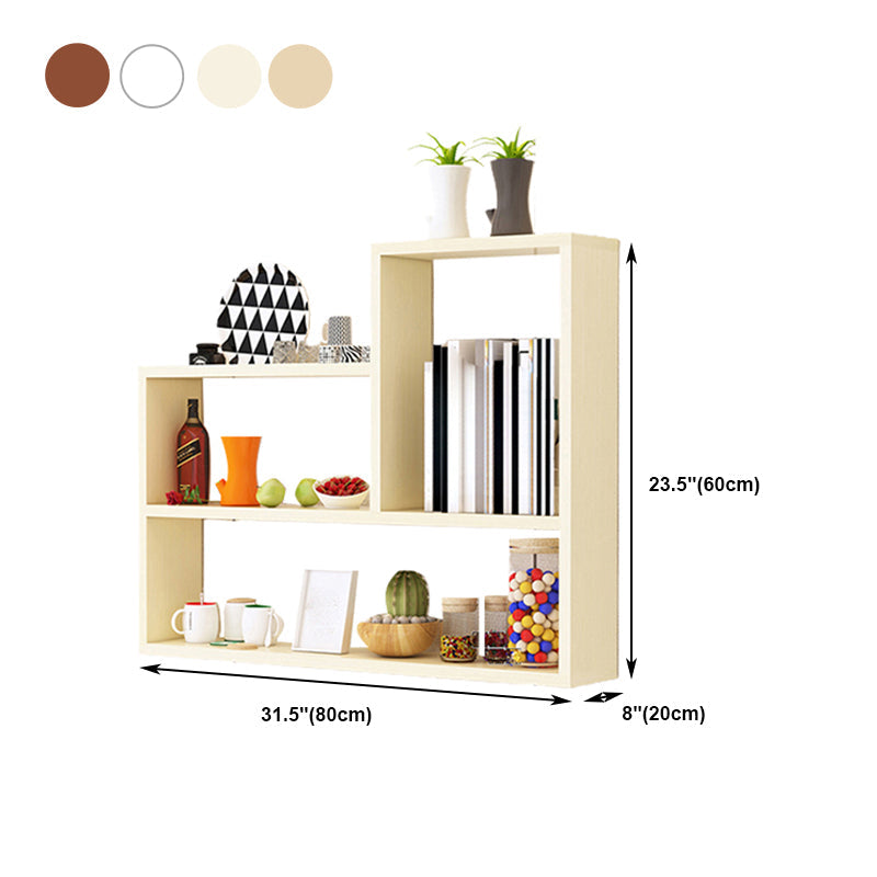 23.6 '' hスカンジナビアの浮動棚を製造した木製の本棚