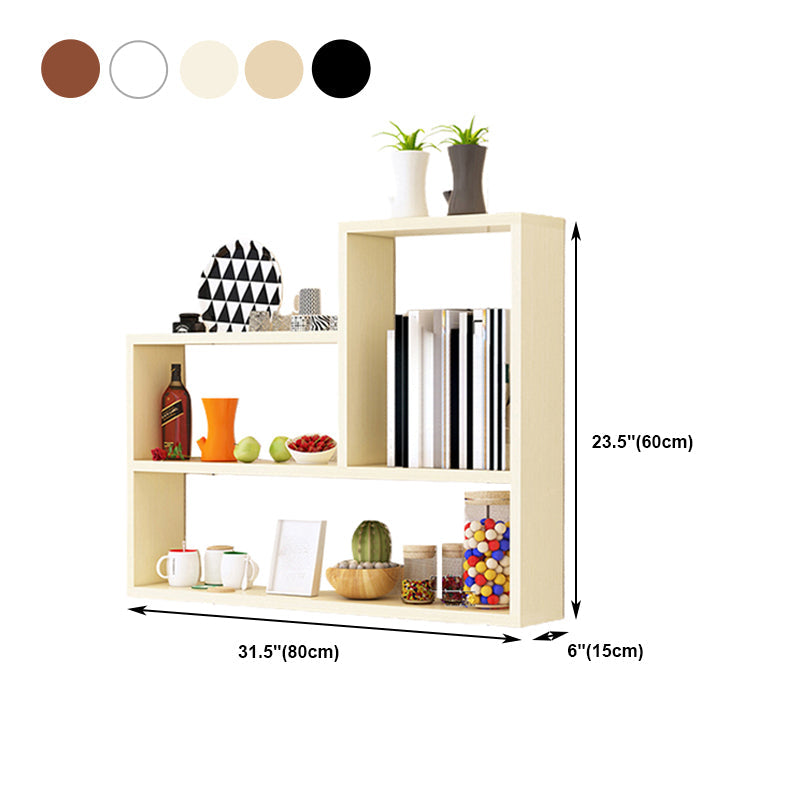 23.6 '' hスカンジナビアの浮動棚を製造した木製の本棚