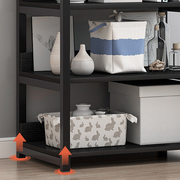 Offenes Metall -Holzbuchhandel Modern Home Wohnzimmer Bücherregal