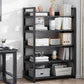 Offenes Metall -Holzbuchhandel Modern Home Wohnzimmer Bücherregal