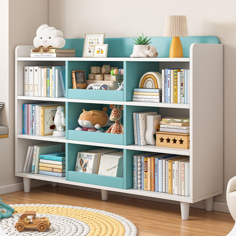 11.8"H Modern Bookshelf Engineered Wood 4-Shelf Standard Bookcase for Home Office Clearhalo 'Bookcases' 'furn' 'furn_bookcases' 'Furniture' 'Office Furniture' 5498481
