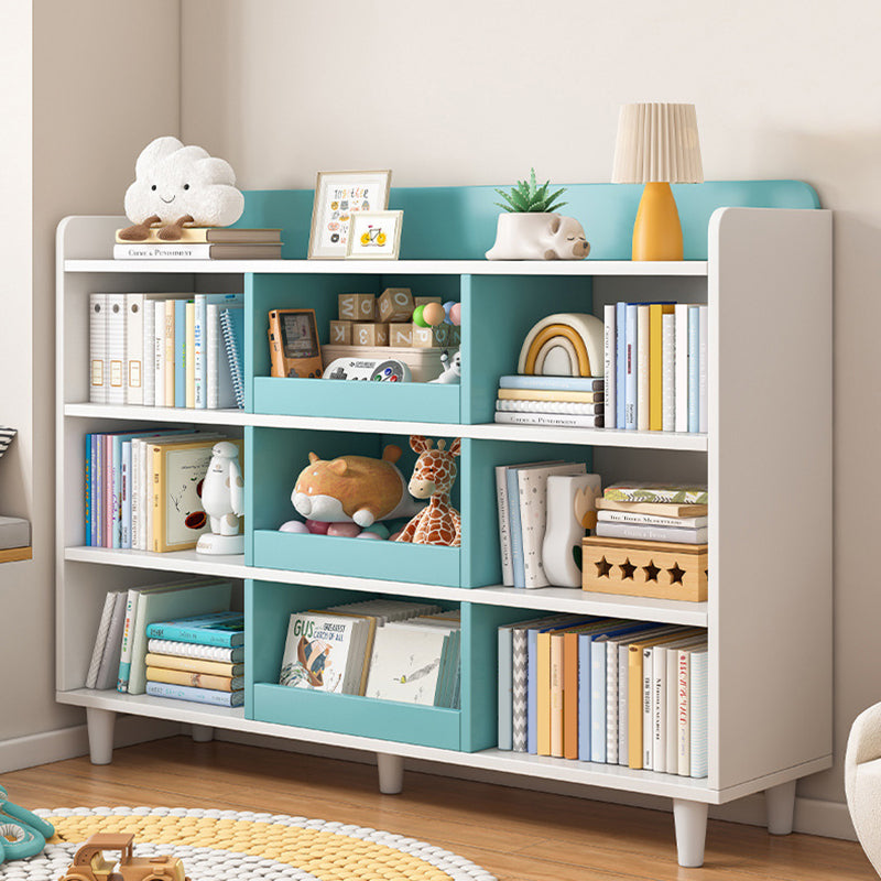 11.8"H Modern Bookshelf Engineered Wood 4-Shelf Standard Bookcase for Home Office Clearhalo 'Bookcases' 'furn' 'furn_bookcases' 'Furniture' 'Office Furniture' 5498483