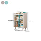 11.8"H Modern Bookshelf Engineered Wood 4-Shelf Standard Bookcase for Home Office Clearhalo 'Bookcases' 'furn' 'furn_bookcases' 'Furniture' 'Office Furniture' 5498484