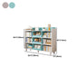 11.8"H Modern Bookshelf Engineered Wood 4-Shelf Standard Bookcase for Home Office Clearhalo 'Bookcases' 'furn' 'furn_bookcases' 'Furniture' 'Office Furniture' 5498486