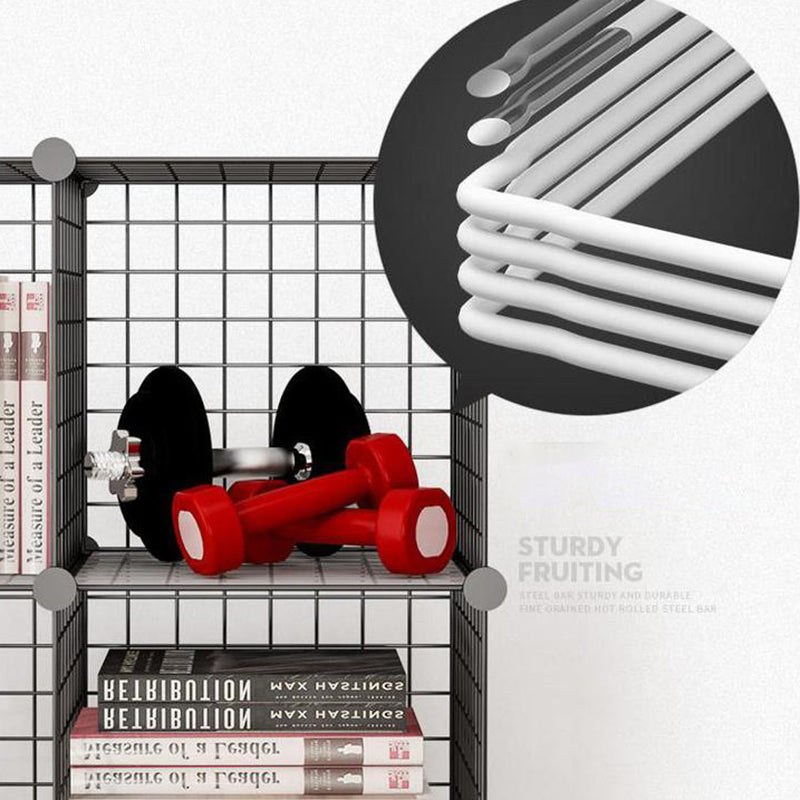 Bibliothèque en métal contemporain fermé étagère pour le salon