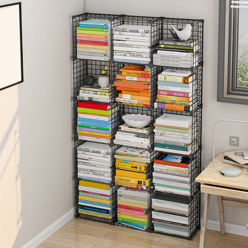 Bibliothèque en métal contemporain fermé étagère pour le salon