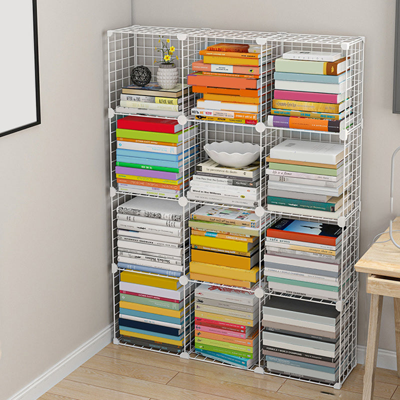 Bibliothèque en métal contemporain fermé étagère pour le salon