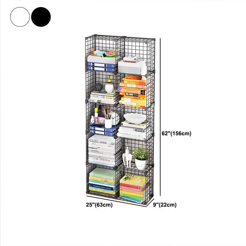 Bibliothèque en métal contemporain fermé étagère pour le salon