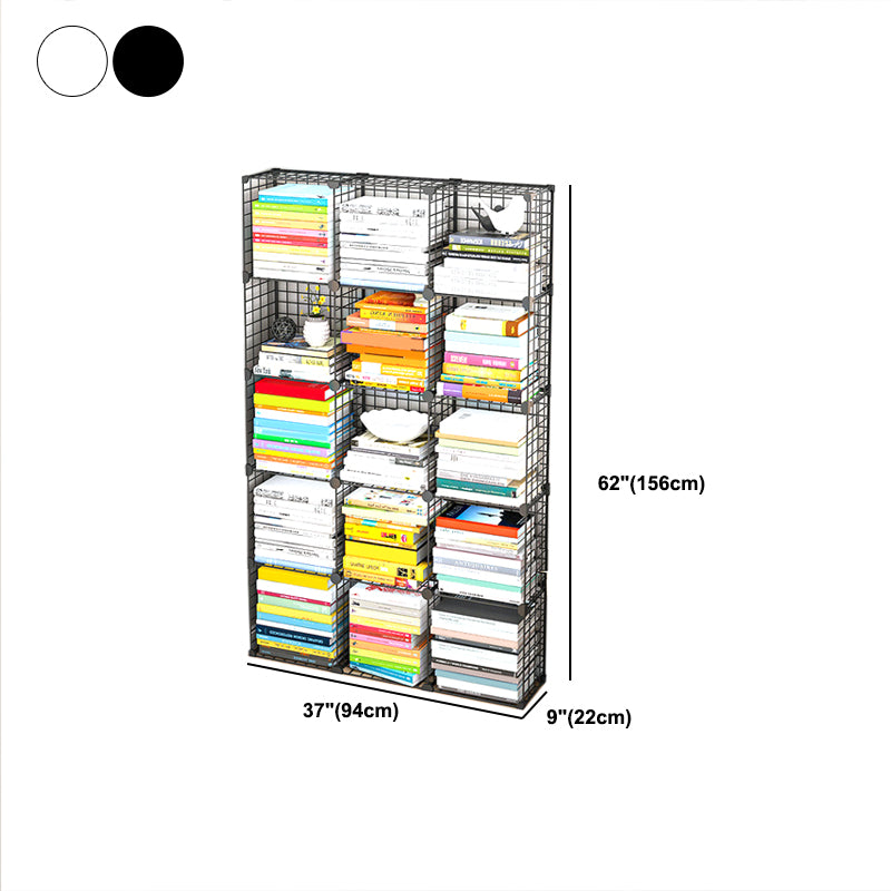 Bibliothèque en métal contemporain fermé étagère pour le salon