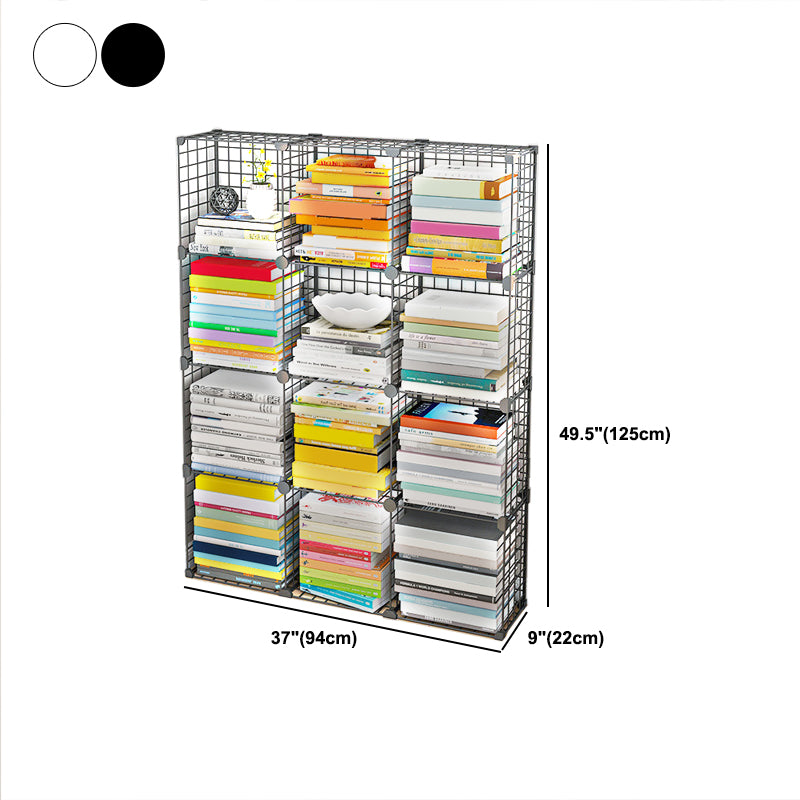 Bibliothèque en métal contemporain fermé étagère pour le salon