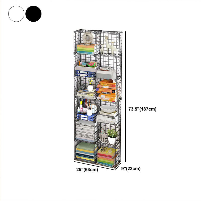 Bibliothèque en métal contemporain fermé étagère pour le salon