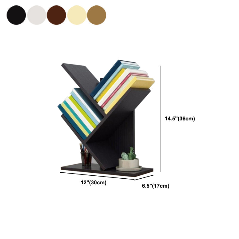 Closed Back Contemporary Style Bookshelf Wood Bookcase for Home Clearhalo 'Bookcases' 'furn' 'furn_bookcases' 'Furniture' 'Office Furniture' 5498596