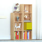 Modern Engineered Wood Bookcase Standard Closed Back Bookshelf