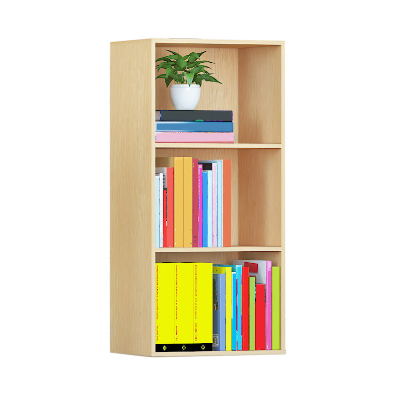 Modern Engineered Wood Bookcase Standard Closed Back Bookshelf