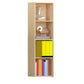 Modern Engineered Wood Bookcase Standard Closed Back Bookshelf