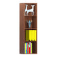 Modern Engineered Wood Bookcase Standard Closed Back Bookshelf