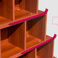 Modern Engineered Wood Bookcase Standard Closed Back Bookshelf