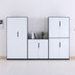Modern Stainless Steel Bookcase Standard With Doors Shelf for Home Office Clearhalo 'Bookcases' 'furn' 'furn_bookcases' 'Furniture' 'Office Furniture' 5498696