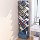 Contemporary Style Bookshelf Engineer Wood Closed Back Bookcase for Home