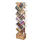 Contemporary Style Bookshelf Engineer Wood Closed Back Bookcase for Home