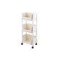 11.2" Wide Bookcase with Multi Shelves in White Bookcase for Living Room
