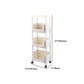 11.2" Wide Bookcase with Multi Shelves in White Bookcase for Living Room