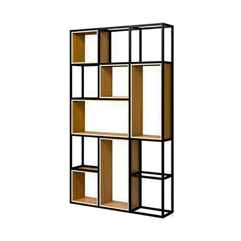 9.8 "W Bookcase de metal abierta de estantería geométrica contemporánea