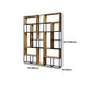 9.8 "W Bookcase de metal abierta de estantería geométrica contemporánea