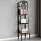 Contemporary Open Bookcase Metal Ladder Bookshelf for Kitchen Clearhalo 'Bookcases' 'furn' 'furn_bookcases' 'Furniture' 'Office Furniture' 5498935