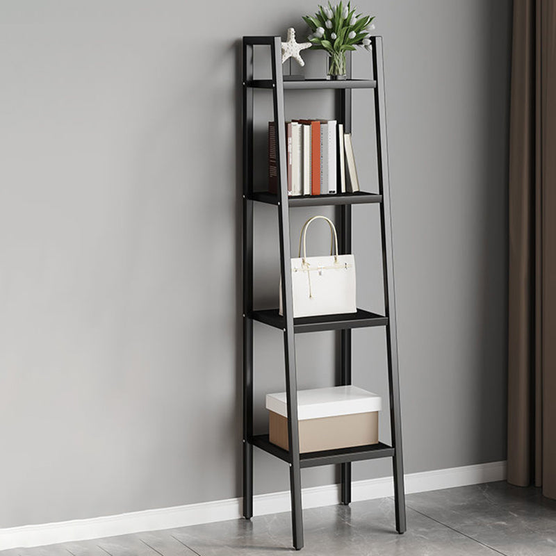 Contemporary Open Bookcase Metal Ladder Bookshelf for Kitchen Clearhalo 'Bookcases' 'furn' 'furn_bookcases' 'Furniture' 'Office Furniture' 5498935