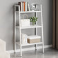 Contemporary Open Bookcase Metal Ladder Bookshelf for Kitchen 23.5"L x 12.6"W x 43.3"H White Clearhalo 'Bookcases' 'furn' 'furn_bookcases' 'Furniture' 'Office Furniture' 5498945