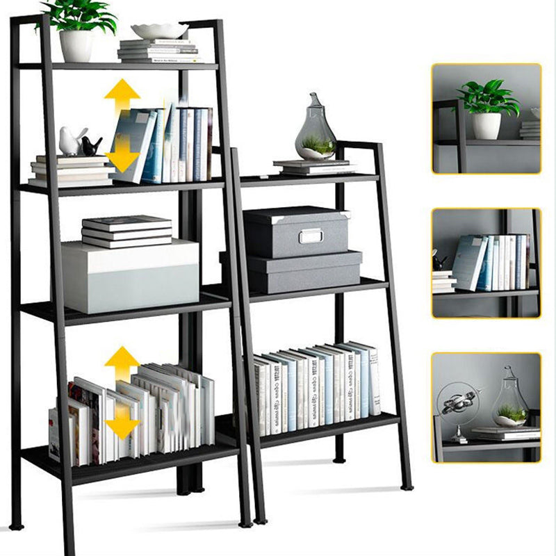 Contemporary Open Bookcase Metal Ladder Bookshelf for Kitchen Clearhalo 'Bookcases' 'furn' 'furn_bookcases' 'Furniture' 'Office Furniture' 5498946