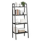 Contemporary Open Bookcase Metal Ladder Bookshelf for Kitchen 23.5"L x 14"W x 57"H Black Clearhalo 'Bookcases' 'furn' 'furn_bookcases' 'Furniture' 'Office Furniture' 5498947
