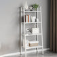 Contemporary Open Bookcase Metal Ladder Bookshelf for Kitchen 23.5"L x 14"W x 57"H White Clearhalo 'Bookcases' 'furn' 'furn_bookcases' 'Furniture' 'Office Furniture' 5498949