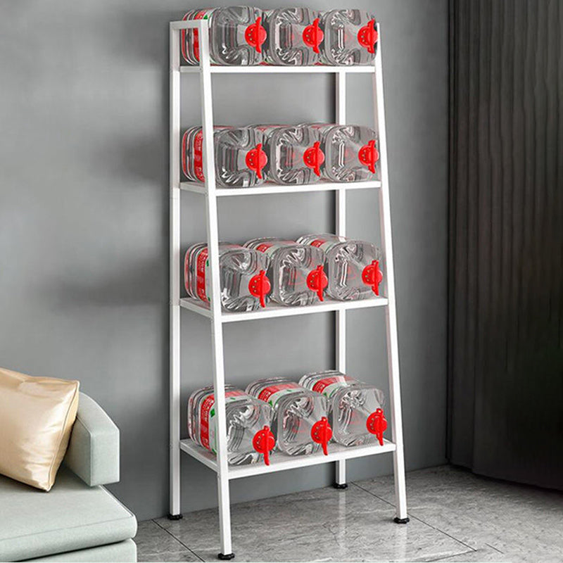 Contemporary Open Bookcase Metal Ladder Bookshelf for Kitchen Clearhalo 'Bookcases' 'furn' 'furn_bookcases' 'Furniture' 'Office Furniture' 5498953