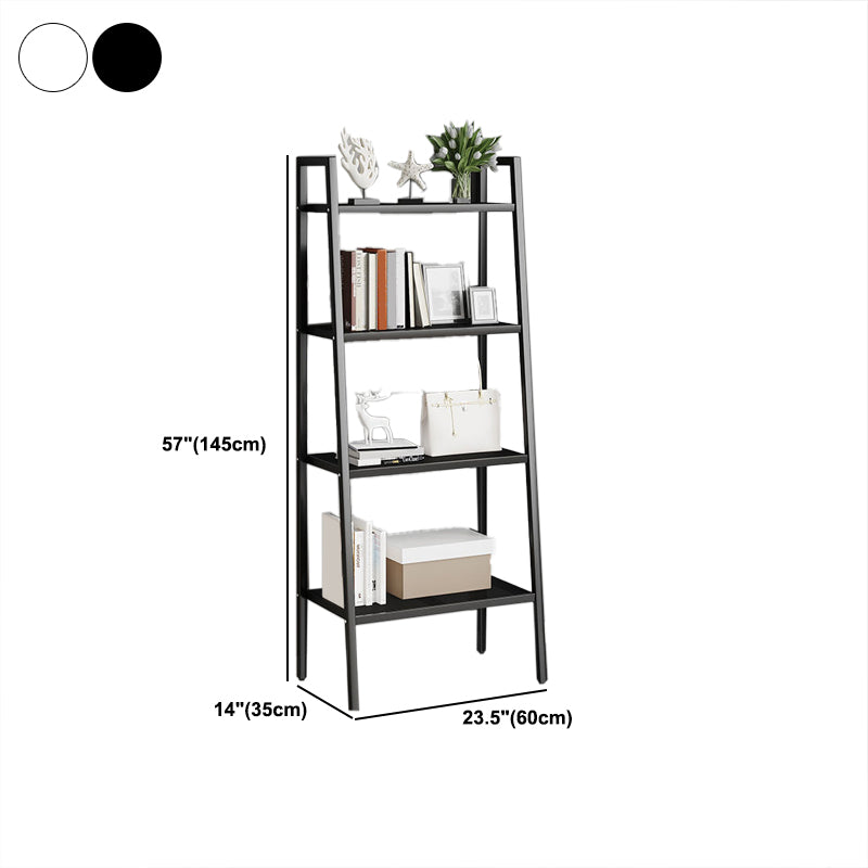 Contemporary Open Bookcase Metal Ladder Bookshelf for Kitchen Clearhalo 'Bookcases' 'furn' 'furn_bookcases' 'Furniture' 'Office Furniture' 5498955